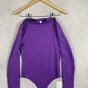 CRZ YOGA Kids Purple Long-Sleeve Bodysuit